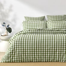 Sierra Yarn-Dyed Gingham Washed Cotton European Pillowcases (Set of 2)